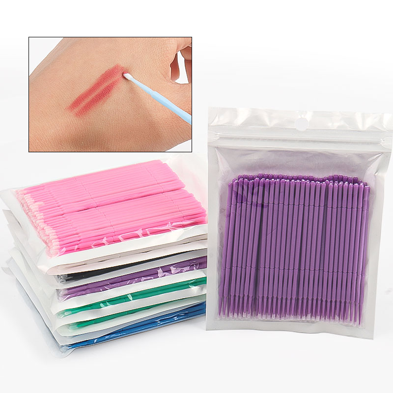 Eyelash Extension Options - 100PCS/Kantong Swab Pembersih Ekstensi Bulu Mata