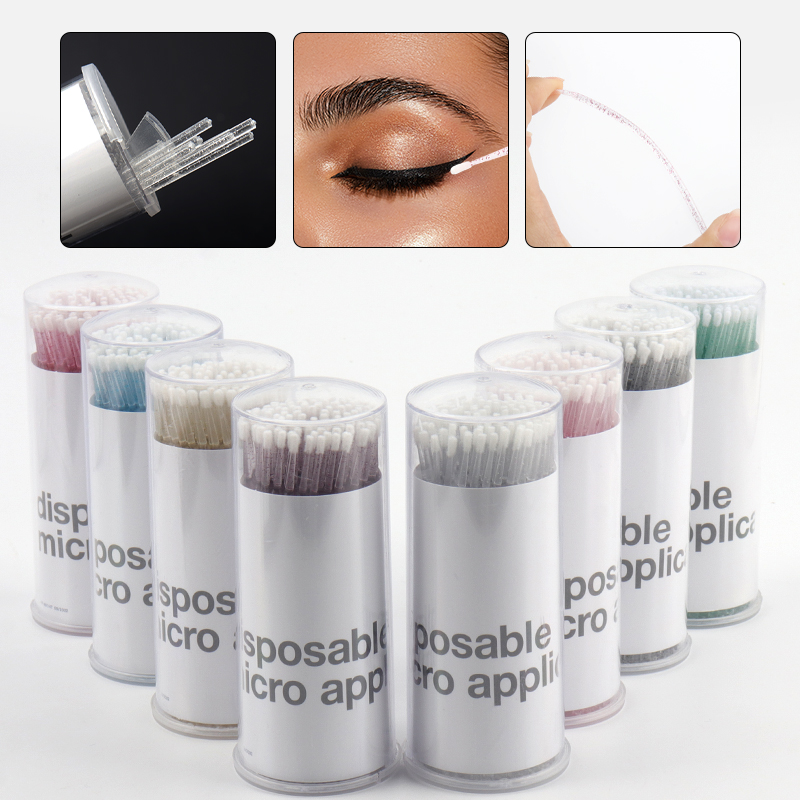 Micro Brush Applicator - 100pcs Tongkat Pembersih Ekstensi Bulu Mata