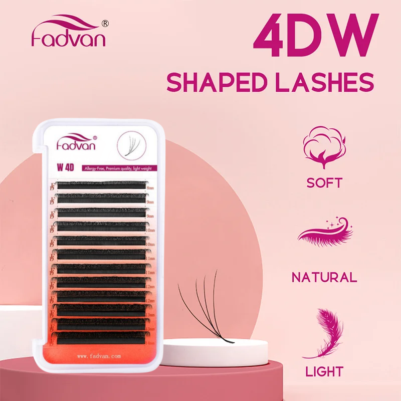 FADVAN 4D W bentuk pra-buat Vo - Eyelash Extension Volume Styles ulasan dan harga