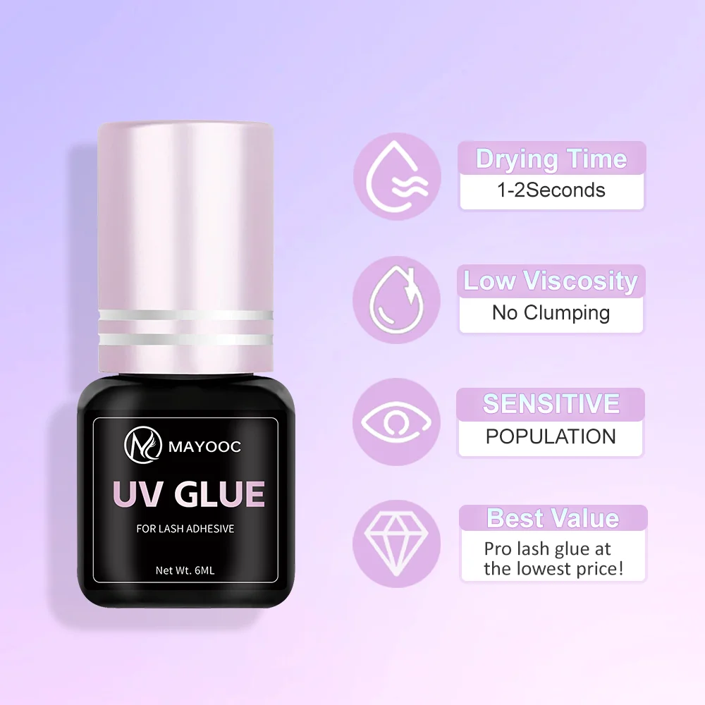 MAYOOC Cepat Kering 0.1S Lem B - Eyelash Extension Uv ulasan dan harga