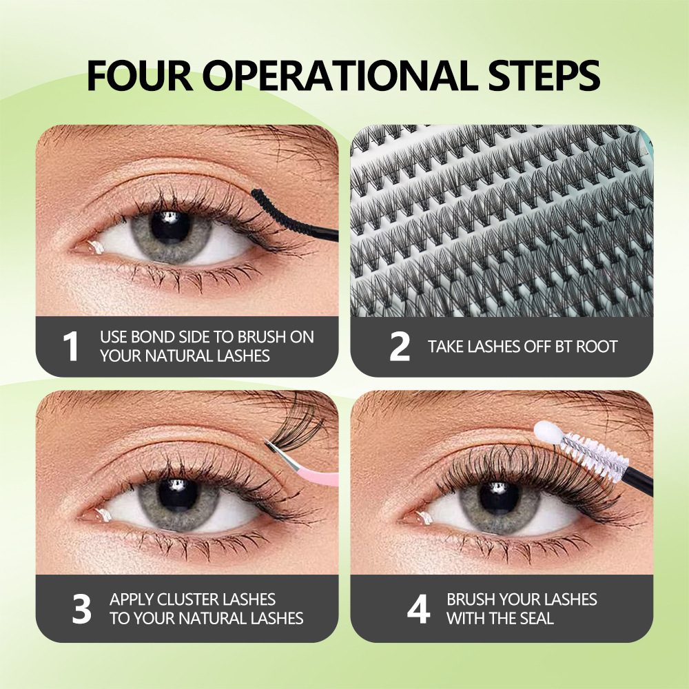 Bulu Mata Cluster DIY Lash Ext - Eyelash Extension Volume Cat Eye ulasan dan harga