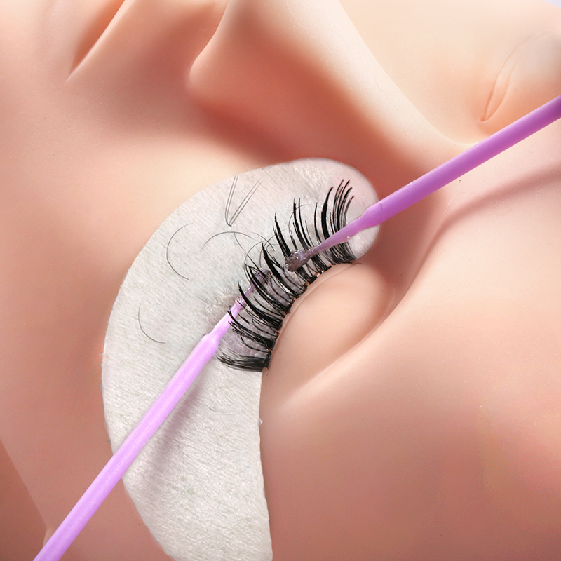 50/100 buah sikat mikro sekali - Eyelash Extension Removal ulasan dan harga