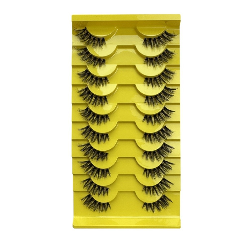 10 Pasang Bulu Mata Palsu 3D D - Eyelash Extension Volume Cat Eye ulasan dan harga