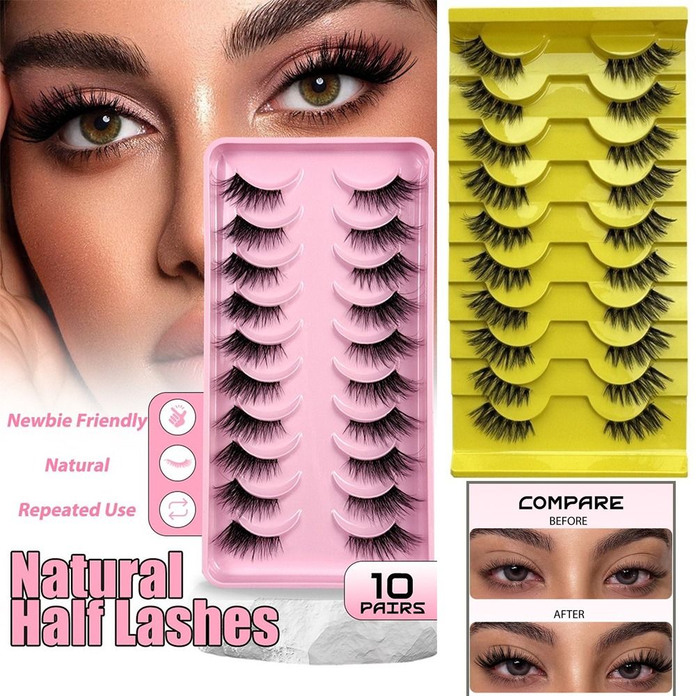 10 Pasang Bulu Mata Palsu 3D D - Eyelash Extension Volume Cat Eye ulasan dan harga