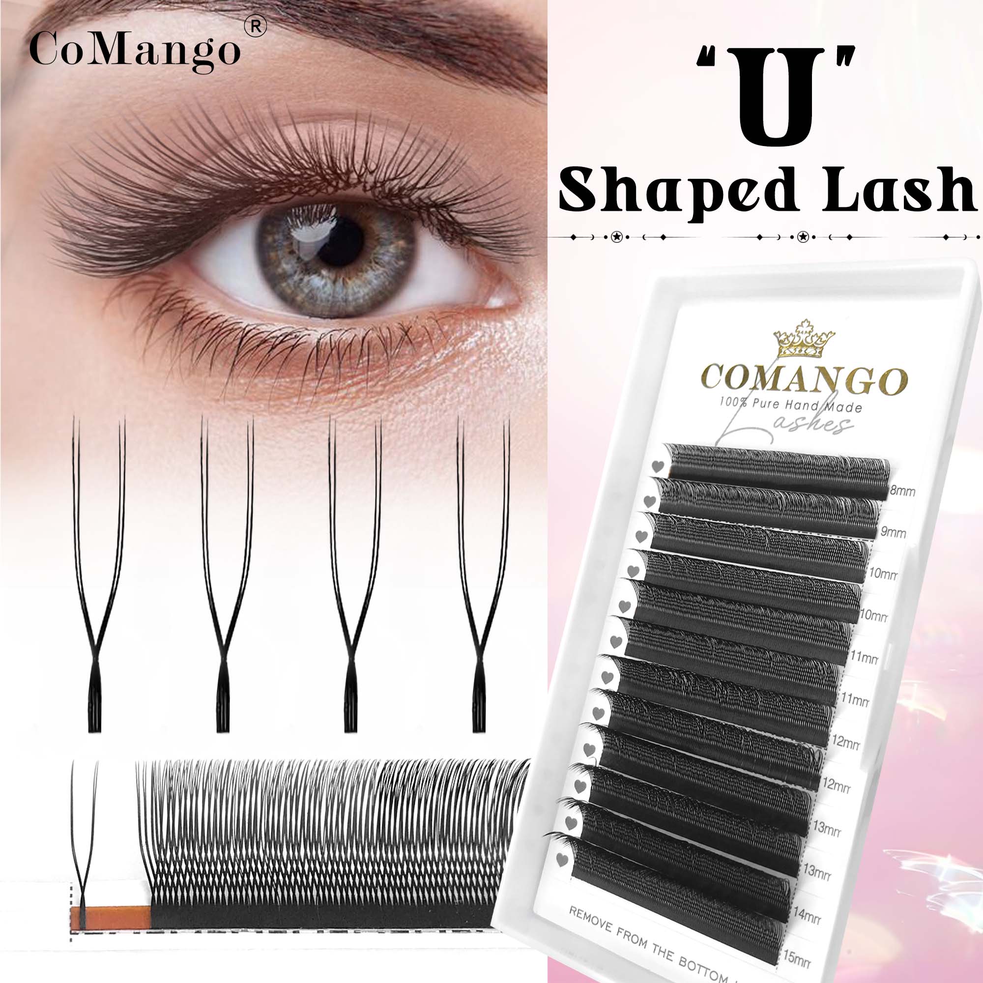 CoMango Bulu mata bunga parale - Eyelash Extension Volume Styles ulasan dan harga