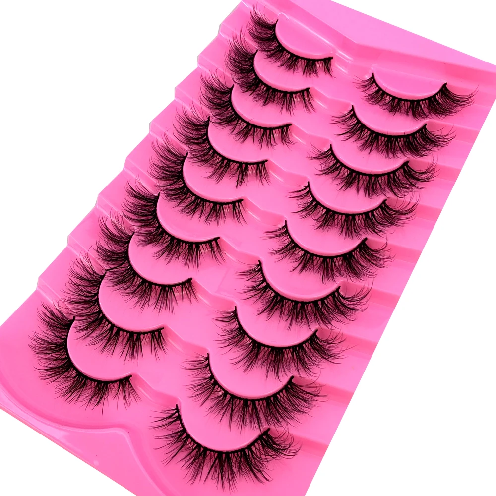AMSDCN 9 Pasang Bulu Mata Mink - Eyelash Extension Volume Cat Eye ulasan dan harga