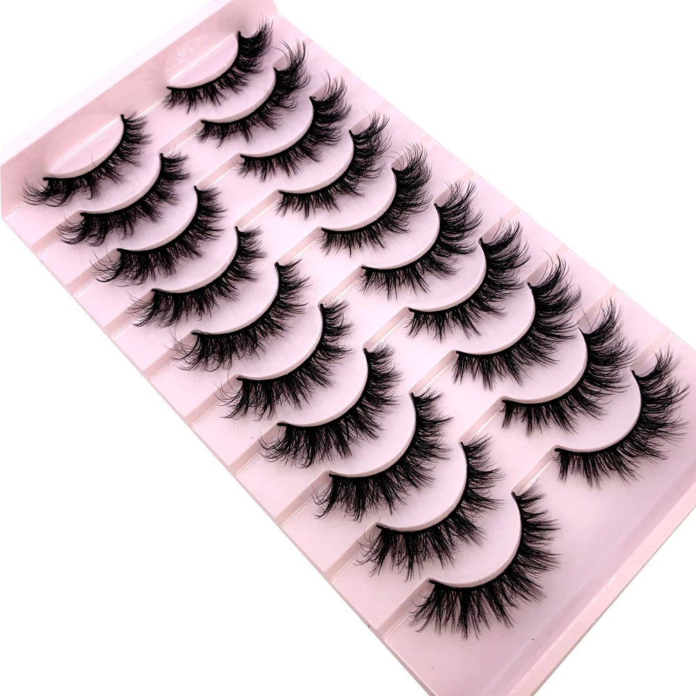 AMSDCN 9 Pasang Bulu Mata Mink - Eyelash Extension Volume Cat Eye ulasan dan harga