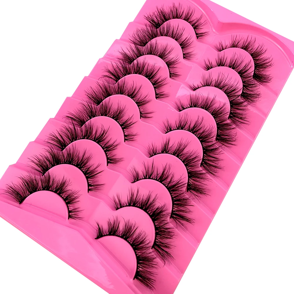 AMSDCN 9 Pasang Bulu Mata Mink - Eyelash Extension Volume Cat Eye ulasan dan harga